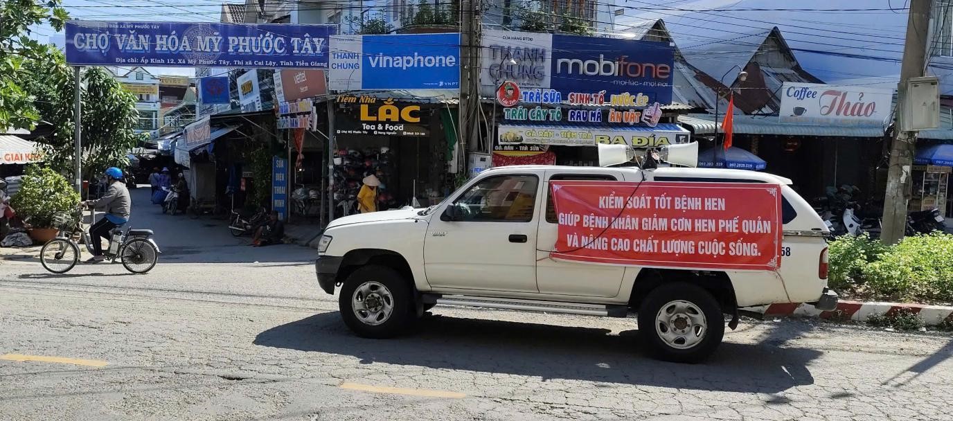TRUNG TÂM KIỂM SOÁT BỆNH TẬT TỈNH TIỀN GIANG TUYÊN TRUYỀN LƯU ĐỘNG HƯỞNG ỨNG NGÀY HEN TOÀN CẦU NĂM 2025